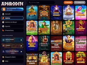 Découvrez le Mythe de l'Aphrodite Casino en Ligne avec Bonus Spécial à France